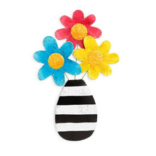 Load image into Gallery viewer, Door Hanger - Flowers in a Striped Vase
