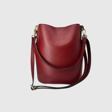 Load image into Gallery viewer, Elvira Grain Leather Bucket Bag
