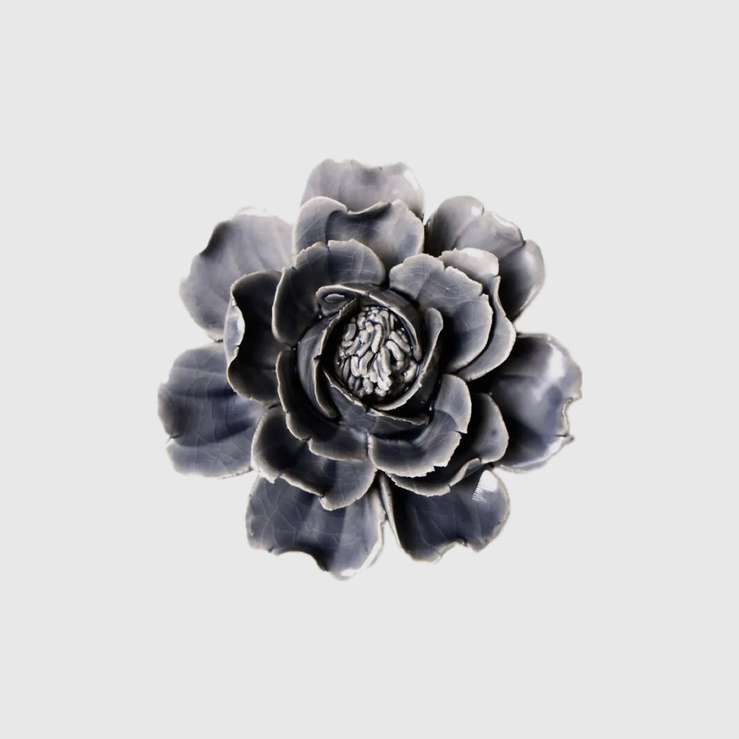 Ceramic Flower - Rose Grey