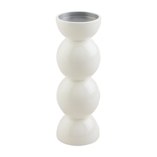 Load image into Gallery viewer, White Lacquer Candlesticks
