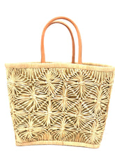 Load image into Gallery viewer, Macramé Diamond Straw Basket Bag
