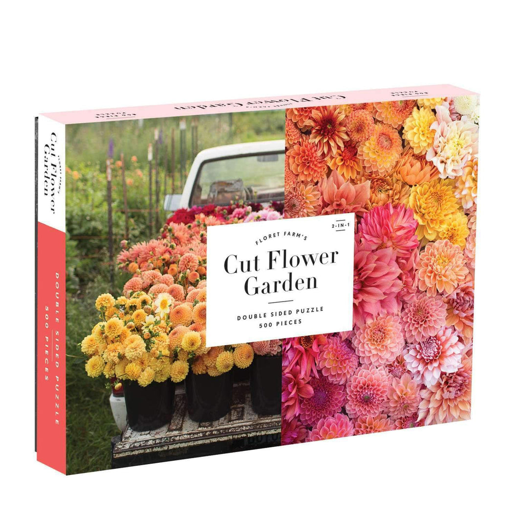 Floret Farm's Cut Flower Garden Double-Sided 500 Piece Jigsaw Puzzle