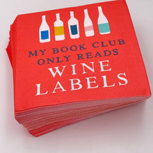 Load image into Gallery viewer, Beverage Napkins - Wine Labels
