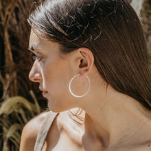 Load image into Gallery viewer, Classic Hoops - 1.5&quot; Silver or Gold
