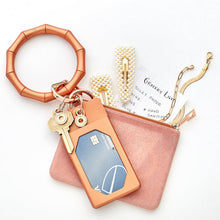 Load image into Gallery viewer, Oventure - Big O® Key Ring - Rose Gold Bamboo - Silicone
