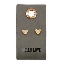 Load image into Gallery viewer, Earrings - Gold Heart Studs
