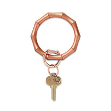 Load image into Gallery viewer, Oventure - Big O® Key Ring - Rose Gold Bamboo - Silicone
