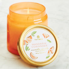 Load image into Gallery viewer, Thymes Mandarin Coriander Statement Poured Candle
